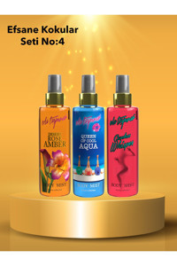Eda Taşpinar Efsane Kokular Seti No:4 Amber-Fresh Kadın Vücut Spreyi 3x200 ml