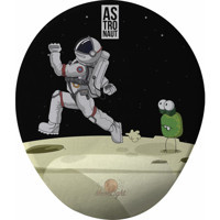 Flipped Astronot Space Bilek Destekli S Mousepad Çok Renkli