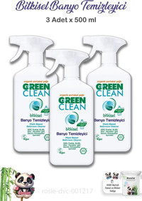 Green Clean Bitkisel Sprey Mutfak Ve Banyo Temizleyici 3x500 ml