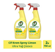 Cif Limon Ultra Sprey Mutfak Ve Banyo Temizleyici 2x750 ml