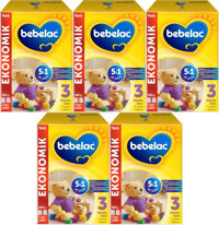 Bebelac Laktozsuz Probiyotikli 3 Numara Devam Sütü 5x800 gr