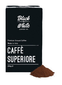 Black White Caffe Superiore Sade Aromalı Arabica Öğütülmüş Filtre Kahve 250 gr
