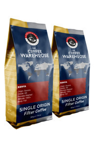 The Coffee Warehouse Sade Aromalı Kenya Öğütülmüş Filtre Kahve 2x500 gr