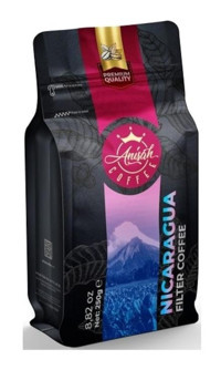 Anisah Coffee Aromalı Nikaragua Arabica Çekirdek Filtre Kahve 250 gr