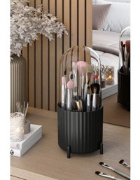 Pufwin Home Tek Katlı Fırça Organizeri Siyah