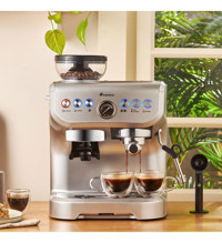 Karaca Coffee Art 1450 W Çelik Tezgah Üstü Öğütücülü Tam Otomatik Espresso Makinesi Gri