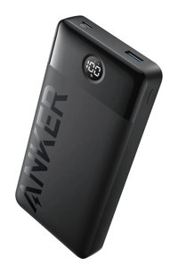 Anker 326 20000 mAh Hızlı Şarj Dijital Göstergeli USB Çoklu Bağlantı Powerbank Siyah