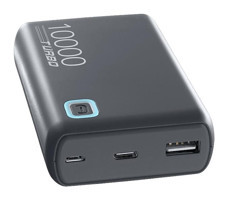 Cellularline Essence 10000 mAh Hızlı Şarj USB Çoklu Bağlantı Powerbank Siyah