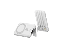 Shaza 10000 mAh Hızlı Şarj Dijital Göstergeli Lighthing - Type C Çoklu Bağlantı Powerbank Beyaz