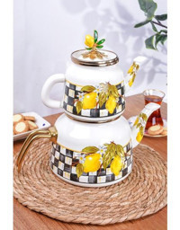 Miss Betty Linda Collection Emaye Çaydanlık Çok Renkli