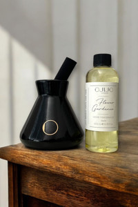 Ojijo London Siyah Renk Seramik Pot Çubuklu Çiçek Bahçesi Oda Kokusu 200 ml
