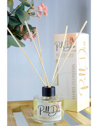 PellDio Home Çubuklu Beyaz Çiçekler Oda Kokusu 120 ml