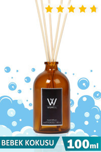 Wsmell Çubuklu Bebek Kokusu-Pudra Oda Kokusu 100 ml
