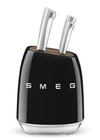 Smeg 50's Style KBSF02 Çelik Saplı Paslanmaz Çelik 7 Parça Siyah Bıçak Seti