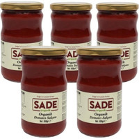 Sade Organik Domates Salçası 5x650 gr