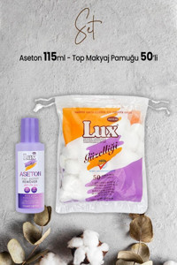 Lux Aseton 115 ml + Lux Top Makyaj Pamuğu 50'li