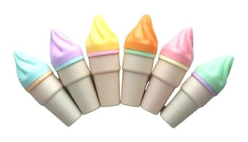 Ttt Dondurma Mini 6'lı Pastel Çok Renkli Fosforlu Kalem Seti