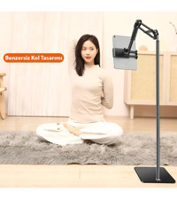 Ally Ayarlanabilir Ayaklı Tablet Standı Siyah
