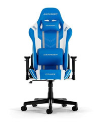 DXRacer Prince Serisi L Ortopedik Suni Deri Oyuncu Koltuğu Beyaz-Mavi