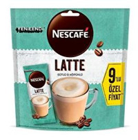 Nescafe Latte Sütlü Köpüklü Paket Granül Kahve 9x14.5 gr