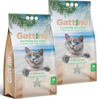 Gattino Topaklanan Kedi Kumu Marsilya Sabunu Kokulu Topaklanan İnce Taneli Bentonit Kedi Kumu 2x10 lt