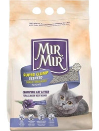 Mır Mır Lavanta Kokulu Topaklanan İnce Taneli Bentonit Kedi Kumu 5 lt