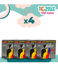Feles Ultra Light Topaklanan İnce Taneli Bentonit Kedi Kumu 4x8 lt