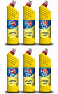 Porçöz Yoğun Kıvamlı Yaz Yağmuru Banyo - Mutfak İçin Konsantre Jel Çamaşır Suyu 6x750 ml