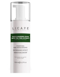 Licape Çay Ağacı Aktifli Alkolsüz Tüm Ciltler Su Bazlı Yüz Temizleme Köpüğü 150 ml