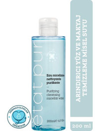 Etat Pur Micellar Purifying Cleansing Water Alkolsüz Tüm Ciltler Su Bazlı Yüz Temizleme Suyu 200 ml