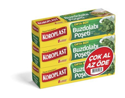 Koroplast Çok Al Az Öde Orta Düz Buzdolabı Poşeti 120'li