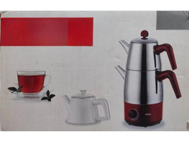 Schafer SHF 7520 Otomatik Çelik Demlikli 1500 W Çelik Kırmızı Çay Makinesi