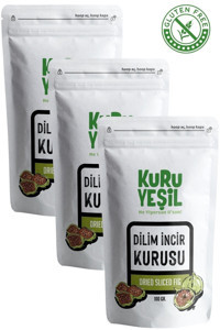 Kuru Yeşil Şekersiz İncir 3x300 gr