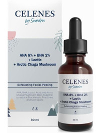 Celenes By Sweden Aha + Bha + Lactıc + Arctıc Chaga Mushroom Canlandırıcı Kırışıklık Karşıtı Jel Yüz Serumu 30 ml