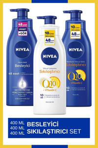 Nivea Besleyici Sıkılaştırıcı Set Sıkılaştırıcı Krem 3x400 ml