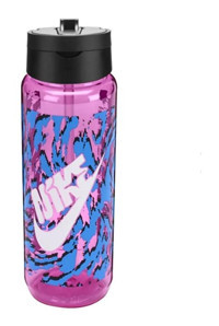 Nike Renew Recharge Pipetli Siyah-Pembe Plastik Günlük Yetişkin Matara 470 ml