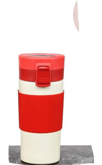 Naturawin Chef Star Kırmızı-Beyaz Plastik Spor Yetişkin Matara 350 ml