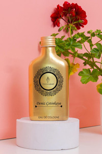 Freshleaf Kişiye Özel Gold Renkli Verbena & Zinde Limon Cam Şişe Kolonya 200 ml