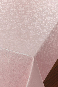 Clk Home PVC 140x260 cm Dikdörtgen Masa Örtüsü Pembe