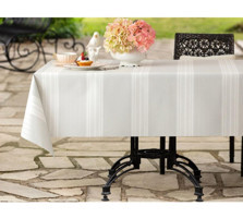 Madame Coco Raymond PVC 140x200 cm Dikdörtgen Masa Örtüsü Gri - Beyaz