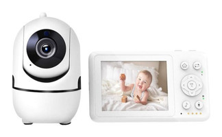 Geeksen D031 Hareket Sensörlü Gece Görüşlü Dijital 3.2 inç Ekranlı Kablosuz HD IP Bebek Kamerası
