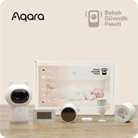 Aqara AQ-BS6B Hareket Sensörlü Gece Görüşlü Dijital 3 inç Ekranlı Kablosuz HD IP Bebek Kamerası