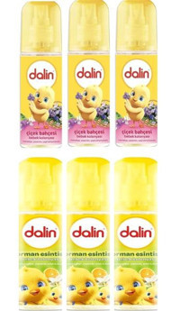 Dalin Çiçek Bahçesi-Orman Esintisi Sprey Bebek Kolonyası 6x150 ml