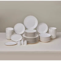 Karaca Elegance Bone Esbelto 53 Parça 12 Kişilik Yuvarlak Yemek Takımı