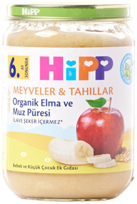Hipp Tahıllı Organik Meyveli Kavanoz Maması 190 gr