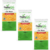 Happy Life Organik Organik Cin Mısır 3x500 gr