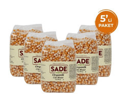 Sade Organik Cin Mısır 5x500 gr