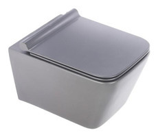 Pure WH-776 52 cm Seramik Kanallı Arkadan Çıkışlı Asma Klozet Mat Gri