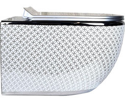 Pure WH-750N 36 cm Seramik Kanallı Arkadan Çıkışlı Asma Klozet Gri