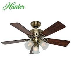 Hunter Beacon Hill Işıklı Demir 5 Kanatlı Gri Tavan Vantilatörü
